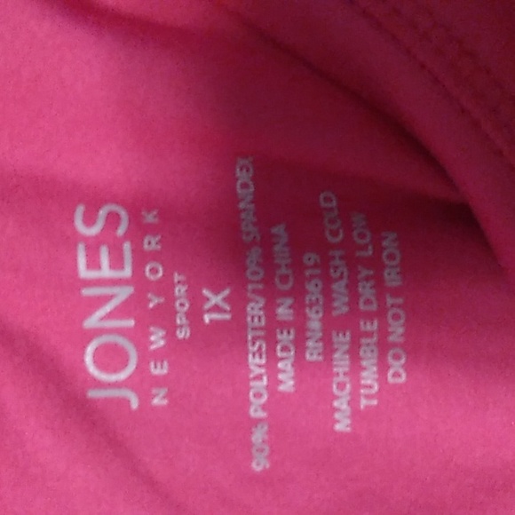 NWT Women's Jones New York Sport Long Sleeve Athletic Top - Picture 7 of 7